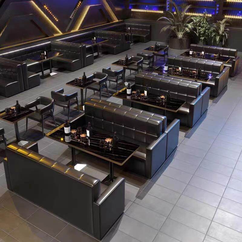 酒吧沙发桌椅组合娱乐清吧餐吧音乐小酒馆烧烤店商用卡座沙发定