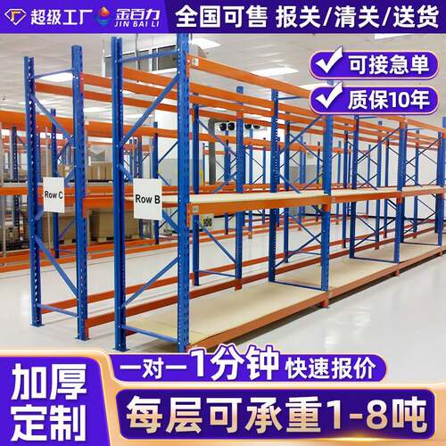 重型仓库货架横梁式托盘板材货架库木材多层架工业仓储高位货架
