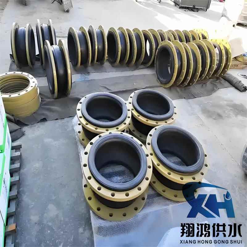 可挠橡胶软接国标PN16软连接减曲膨胀节946镀锌法兰避震喉D震N头1