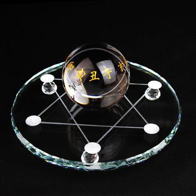 新品铜十二生肖三会局摆件亥子丑寅卯辰地支水晶球七星盘装饰摆件