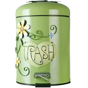 轻奢垃圾桶家用厕所卫生间防水带盖脚踏可爱卧室客厅厨房创意美式