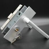 实拍5745大单舌太空铝门锁锁头锁芯通用型室内房间门执手锁老式 锁