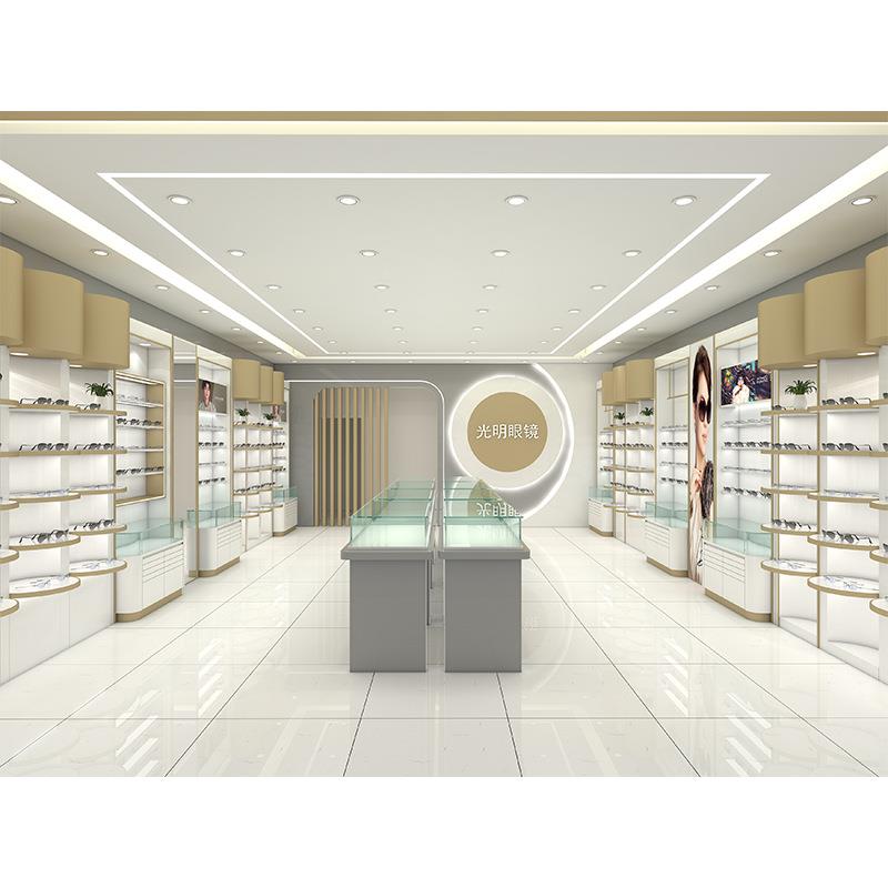 眼镜店展柜中岛柜子展厅货架商场展示架陈列道具镜片柜台可拆卸