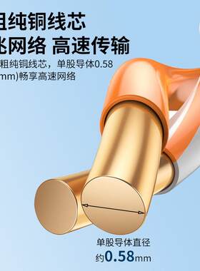 晶华纯铜6类千兆高速网线UTP非屏蔽CAT6宽带网络线纯铜双绞线工厂