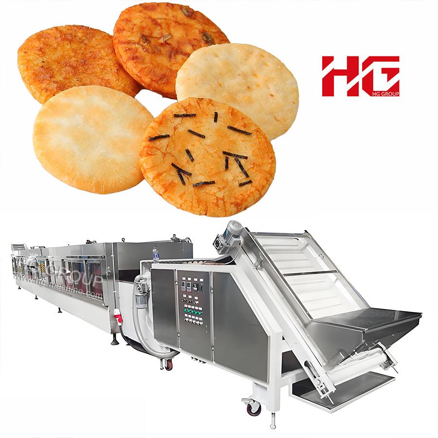 口味五谷米饼机粮米大米饼机械 雪米饼仙贝生产线 膨化食品非油炸
