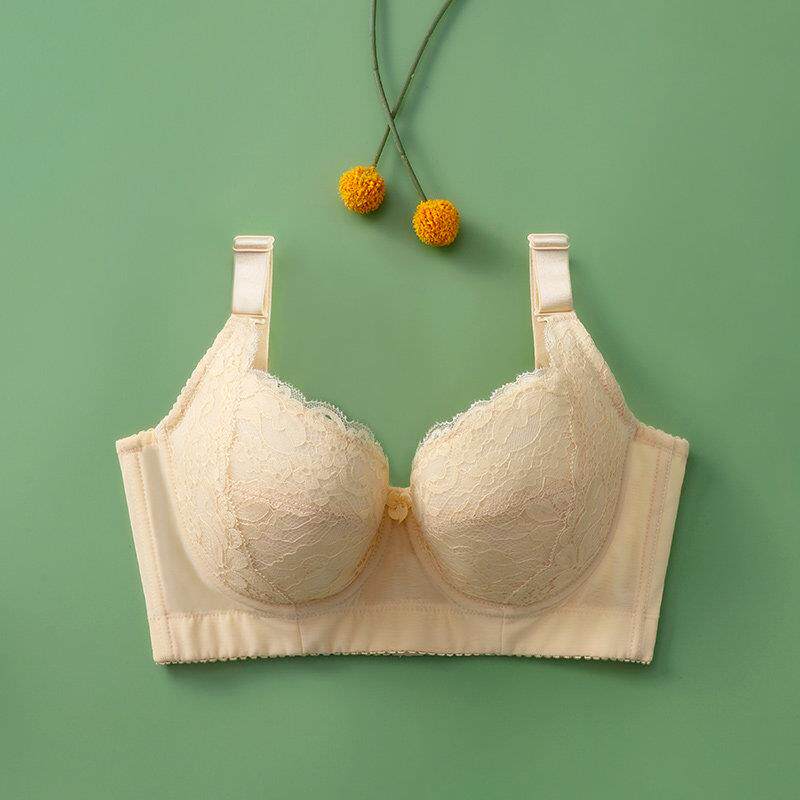 无海绵薄款有钢圈文胸矫正外扩上托防下垂调整型收副乳聚拢内衣女