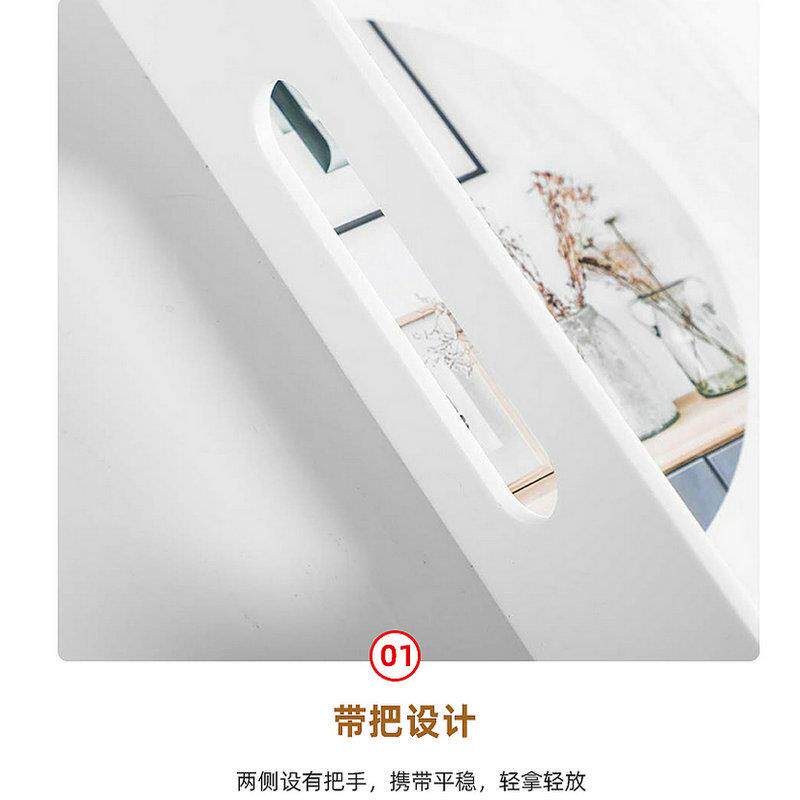 透明亚克力托盘镜面防漏水亚克力托盘透明压克力亚克力收纳托盘