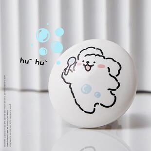 可爱小狗陶瓷弹跳芯漏水塞下水器浴室洗脸盆按压式 面盆通用弹跳芯