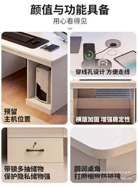 脑桌台式家电用办公桌简约现TKZ代桌书桌办公室桌老板桌员工位字