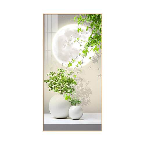 温馨时尚入门玄关装饰画现简约走廊过道墙壁画竖版进门清新挂画