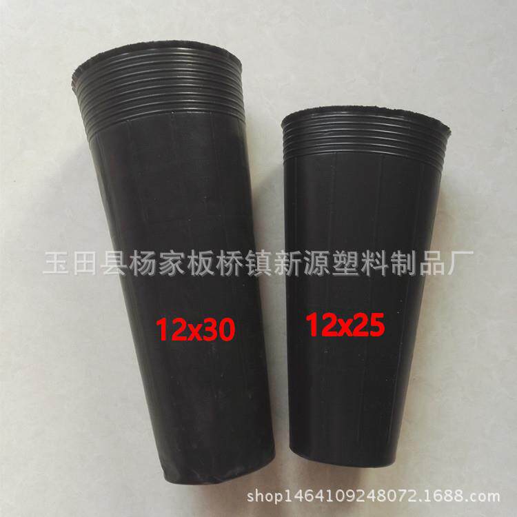 加厚营养钵育苗钵细高型12X25柑橘营养杯育苗杯
