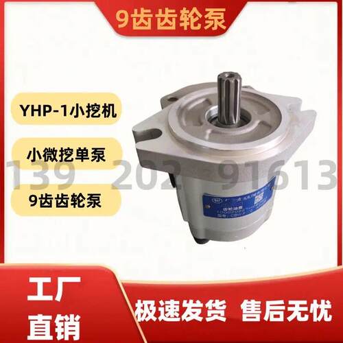YHP-1犀牛08 10小型微挖9齿液压齿轮泵山东挖机微挖高压泵