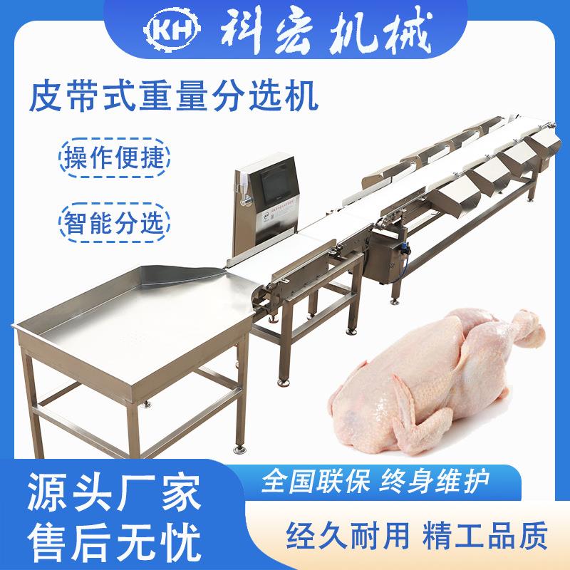 科宏鱿鱼重量分选机鱼在线称重机全自动拨杆分拣机厂家