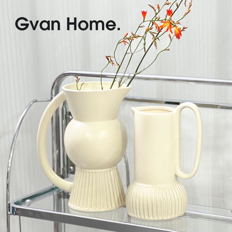 北欧风格简约陶瓷花瓶经典艺术造型装饰摆件软装设计饰品时尚花插