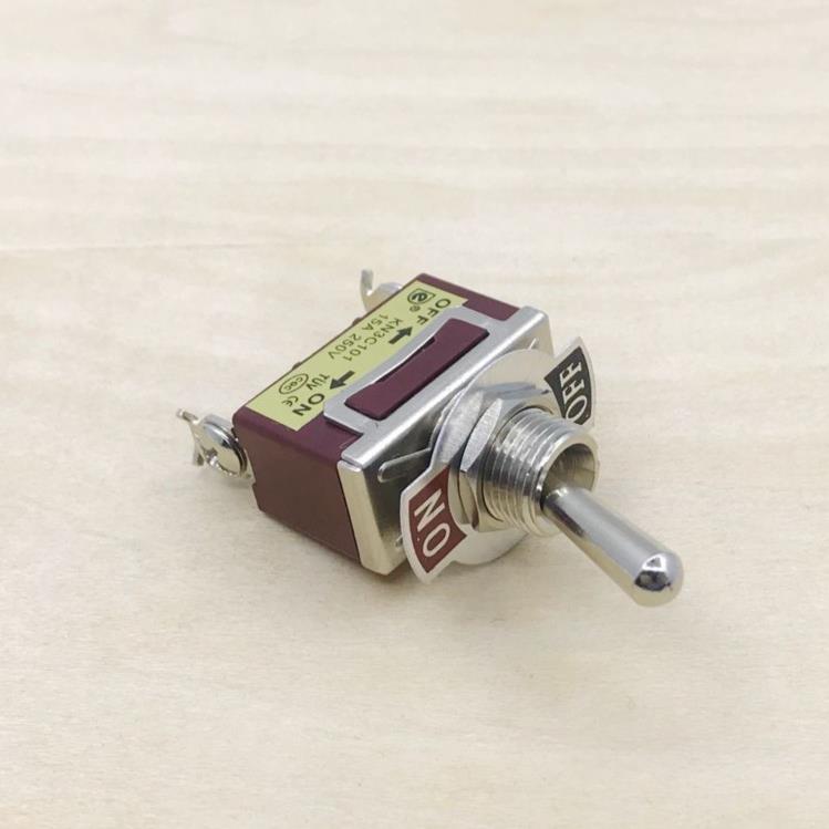 DAIER戴尔电源钮子开关2脚2档KN3C-101摇臂15A拨动开关TEN-1021