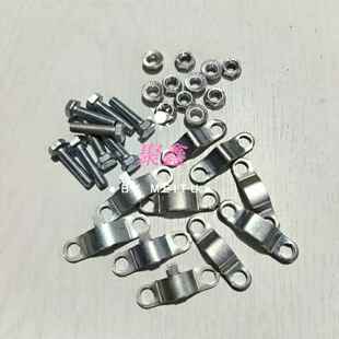 播种机配件一体轴卡子六方四方轴卡子肥盒卡片卡箍播种机卡子