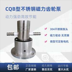 20CQB-15微型不锈钢磁力齿轮泵内啮合齿轮泵计量泵磁力驱动齿轮泵