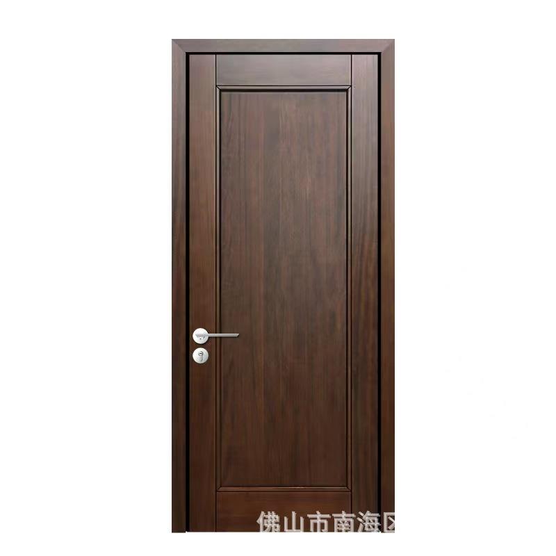 新中式胡木原木整入户门室内卧桃房室间门卫生间厨房351木门实木