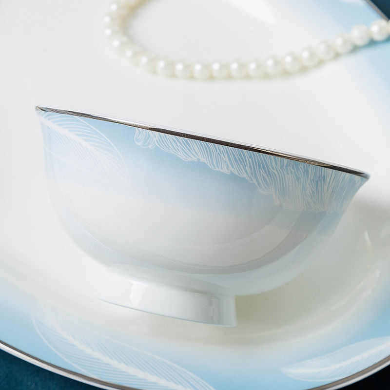 碗碟套装家用酒店景德镇陶瓷餐具碗筷骨瓷餐具吃饭盘子微波炉组合,餐饮具,盘,淘宝优惠券,粉丝福利购,淘宝优惠卷