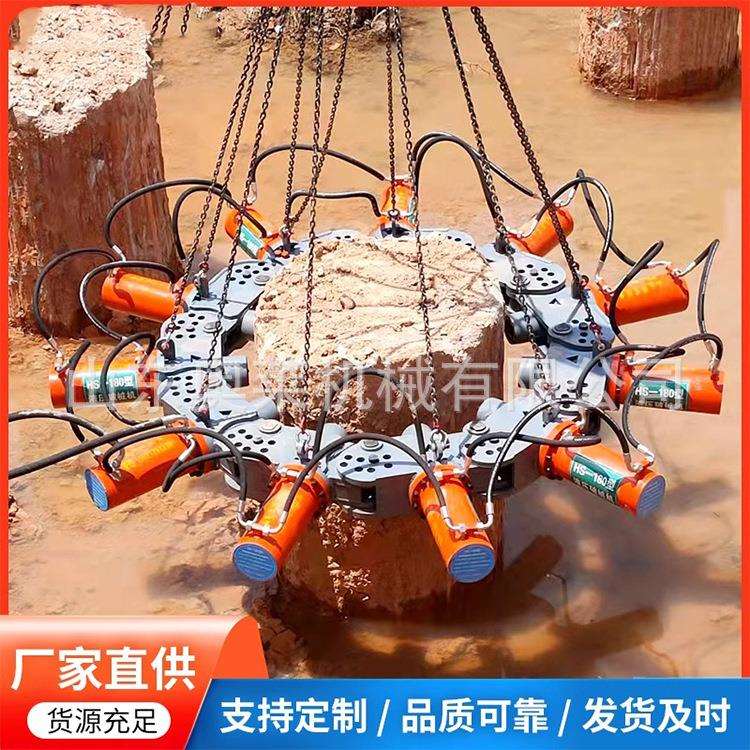 混凝土桩头切桩机600型可升降路面切桩机圆形液压截桩机
