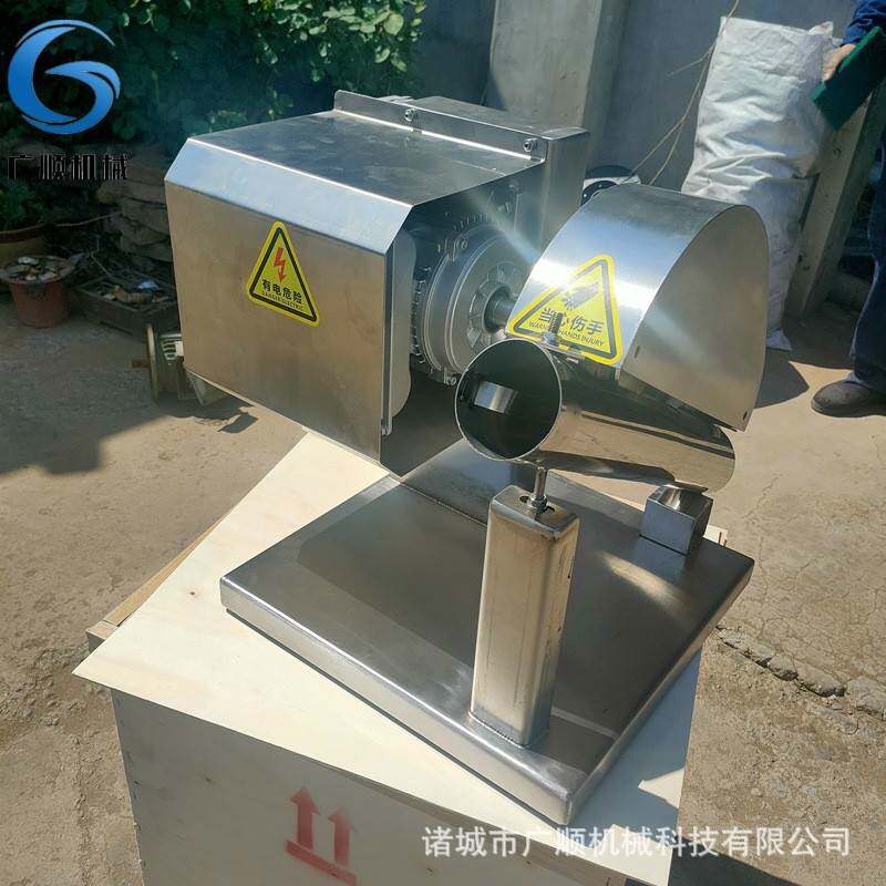 干锅鸭头劈半机 供应鸭头对半切开机器 连续式麻辣鸭头切半机