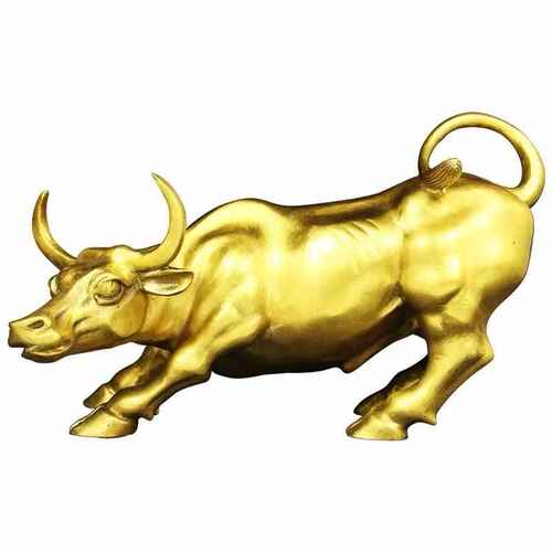 铜牛工艺礼品饰办公室摆 大号牛十二生肖商务摆件铜华尔街