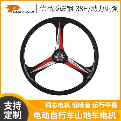 PY-03-22''-01镁合金一体轮电机电动自行车山地车电机
