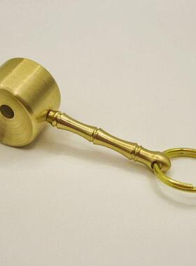 湘西纯手工大号黄铜竹机精工哨子求生哨钥匙挂件饰物吊坠大音量