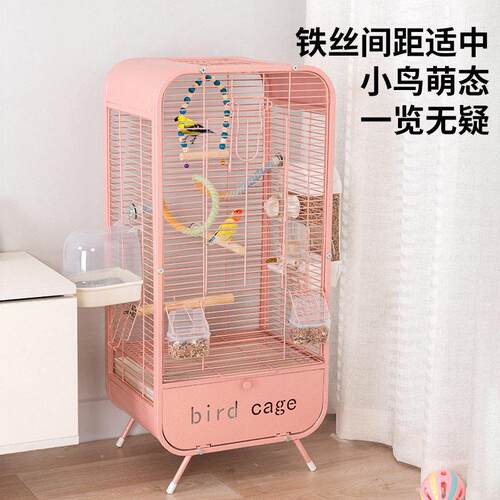 鹦鹉笼子家用新款特大号别墅横丝鸟笼豪华鸟笼玉鸟虎皮牡丹玄凤