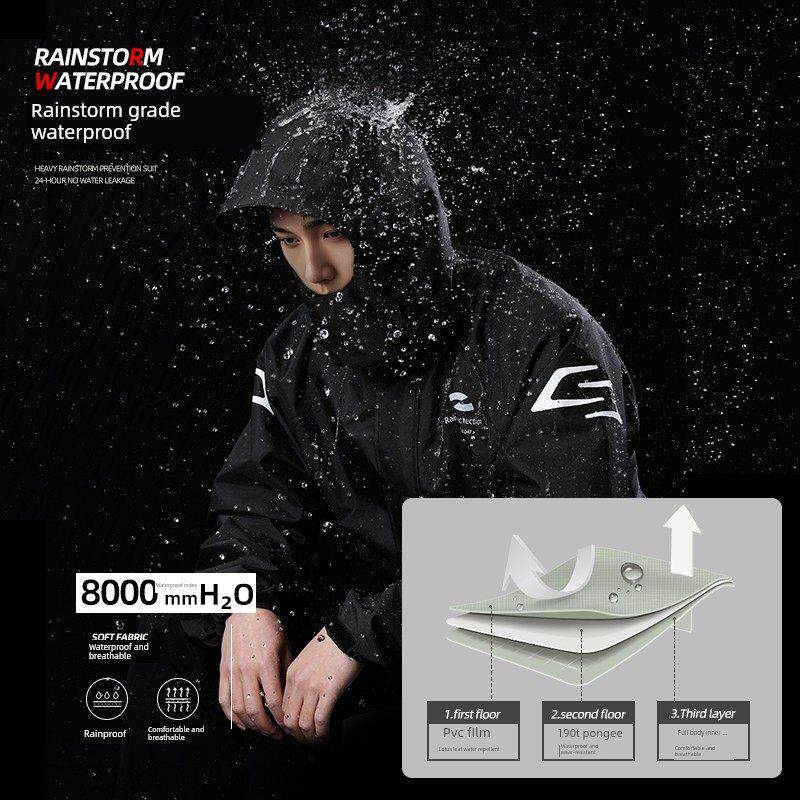 Z雨衣雨裤套装分体式防暴雨时尚骑行服带鞋套