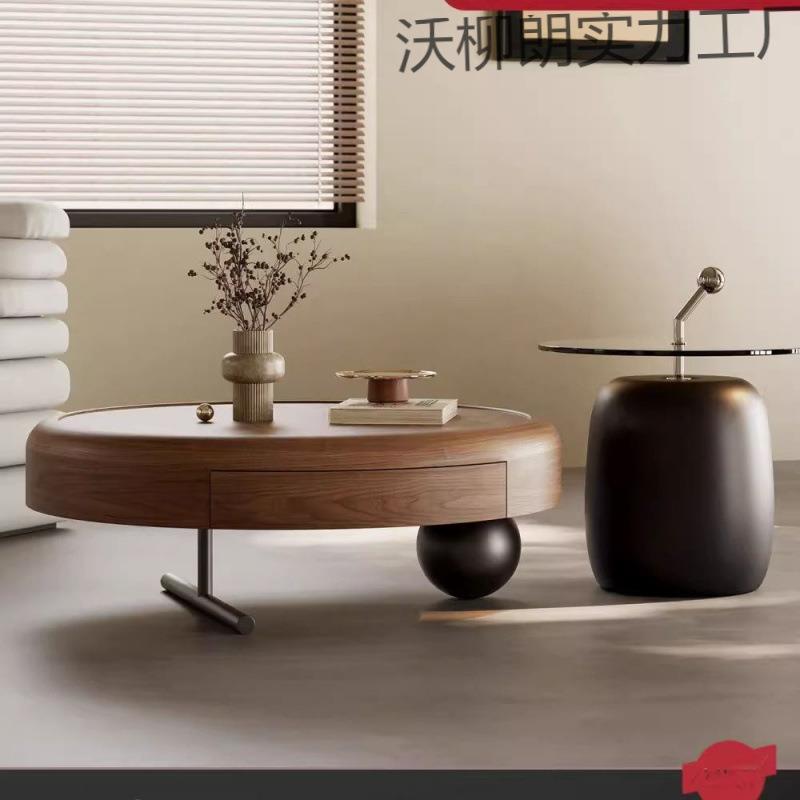 【实用好物】设计师意式轻奢圆形茶几组合创意高级客厅家用简约古