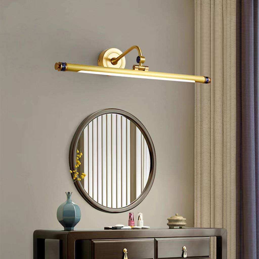 led防锈镜前灯美式全铜卫生间镜柜梳妆台灯现代简约浴室防水壁灯