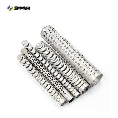 圆孔冲孔网管 304冲孔网管 用做消音管 不锈钢废弃排气管