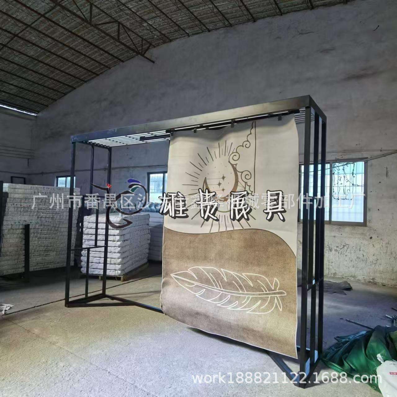 地毯展架 毛毯翻页展示柜 布料面料展示架 挂架 1.6*2.3毯子展架