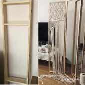 包邮 简易实木框松木折叠架移动屏风组合木架单多扇连接框隔断玄关