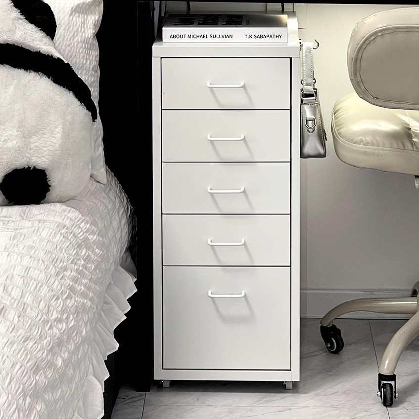 铁艺收纳柜客厅卧室少女多层抽屉柜女孩可爱斗柜落地式组合储物柜