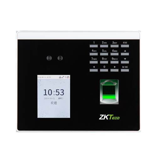 ZKTeco熵基中控xface100动态人脸门禁一体机面部考勤机指纹门禁机