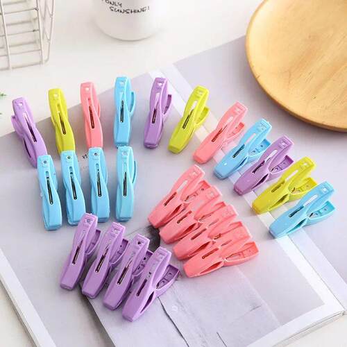 20pcs Plastic Laundry Clothes Pins Hanging Pegs Clips Househ