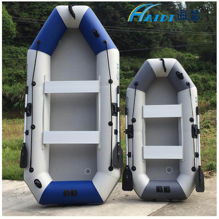 海笛充气钓鱼船 防汛抗洪冲锋舟救生橡皮艇 加厚皮划艇漂流船耐磨