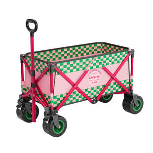 新款 聚拢型营地车露营车小推车野营车网红户外夜市摆摊车溜娃车by