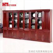 柜子办公案木质hm 08油漆搭书柜实木皮资料文件台档柜办公桌配班