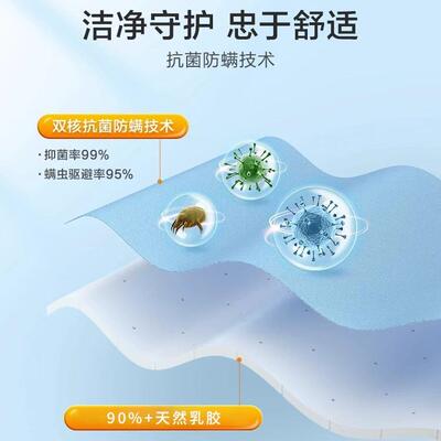 簧临门白囍骑士胶乳黄麻床垫独立弹床垫家用软硬两用卧室LDN护脊