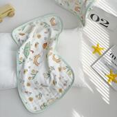 新生婴儿纱布打嗝毛巾长a型婴儿长方形竹棉吐垫毛巾打嗝垫肩软