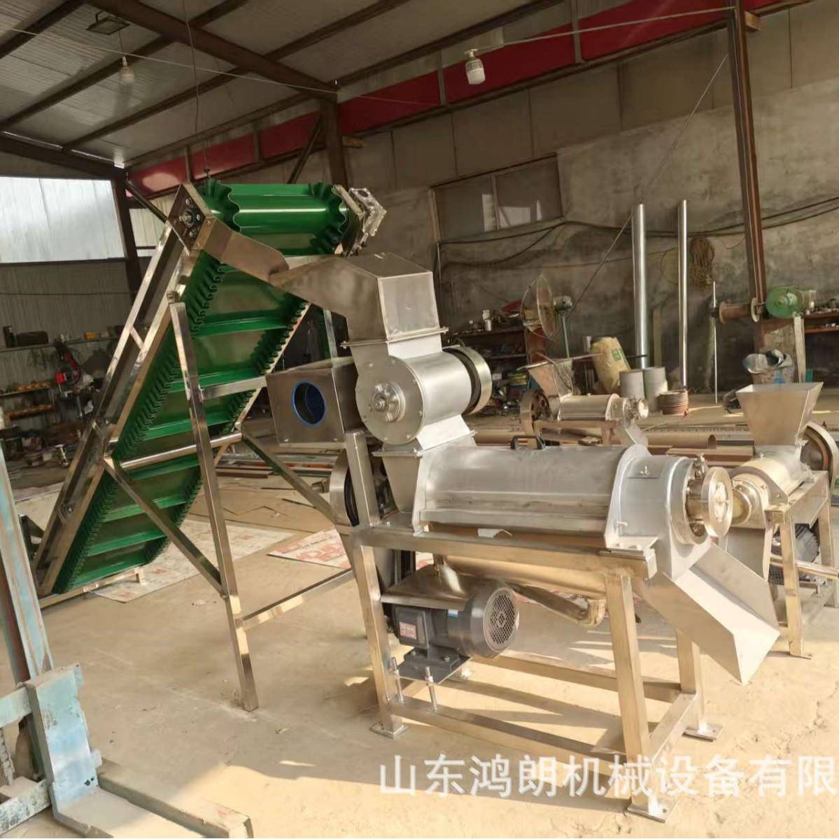 榨汁机流水线大型螺旋式压榨新鲜水果榨汁机 黄瓜挤压打汁机