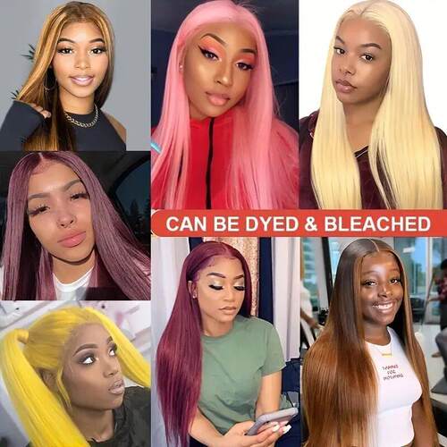 Wig for ladies, black, long, straight hair