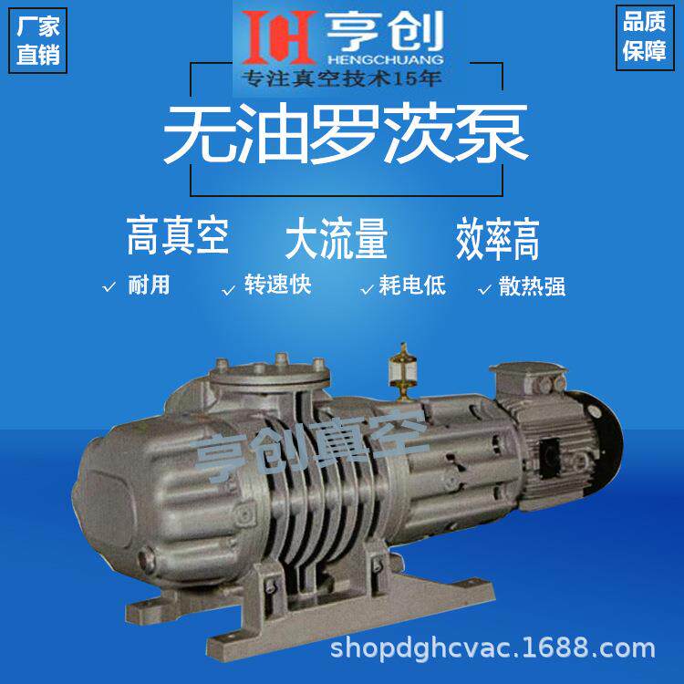 罗茨真空泵大流量无油机械助力增压泵HMB-251D 501D 1001D 2001