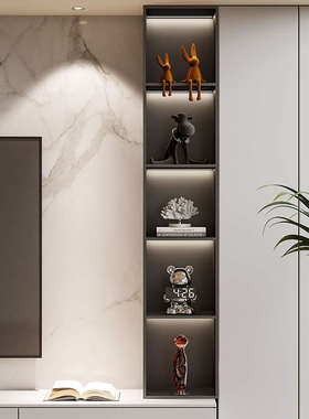 艺贝子 现代简约电视柜家居装饰品摆件高级感轻奢风酒柜小众艺术