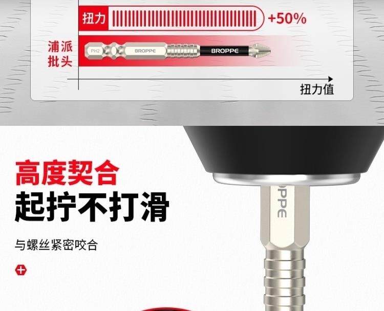 Сверло 德国十字批头强磁防滑钨钢高硬度s2批头防滑手电钻螺丝刀批头电批