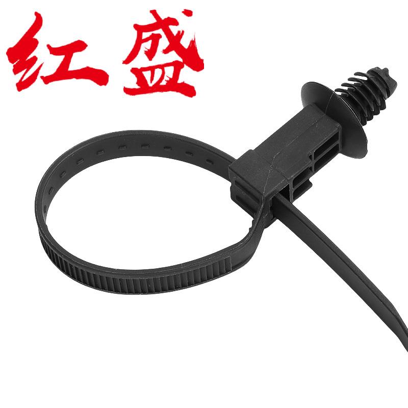 汽车螺纹头螺6.54*190mm杉扎带00条/包旋树型固定卡红盛846塑料