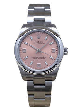 免费送检 98新Rolex/劳力士31mm蚝式恒动177200粉盘自动机械女表